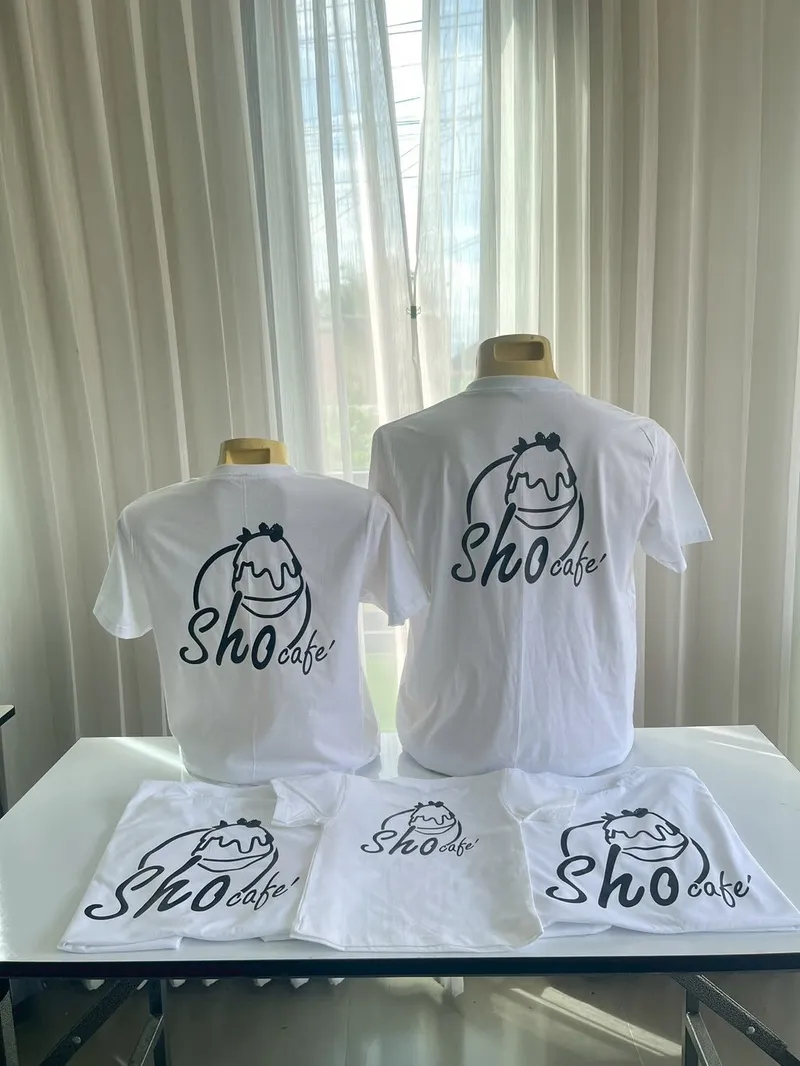 ผลงานสกรีนเสื้อ DTF Sho Café