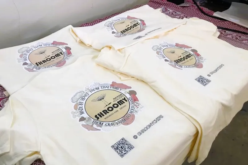 ผลงานสกรีนเสื้อ DTF Shroomy